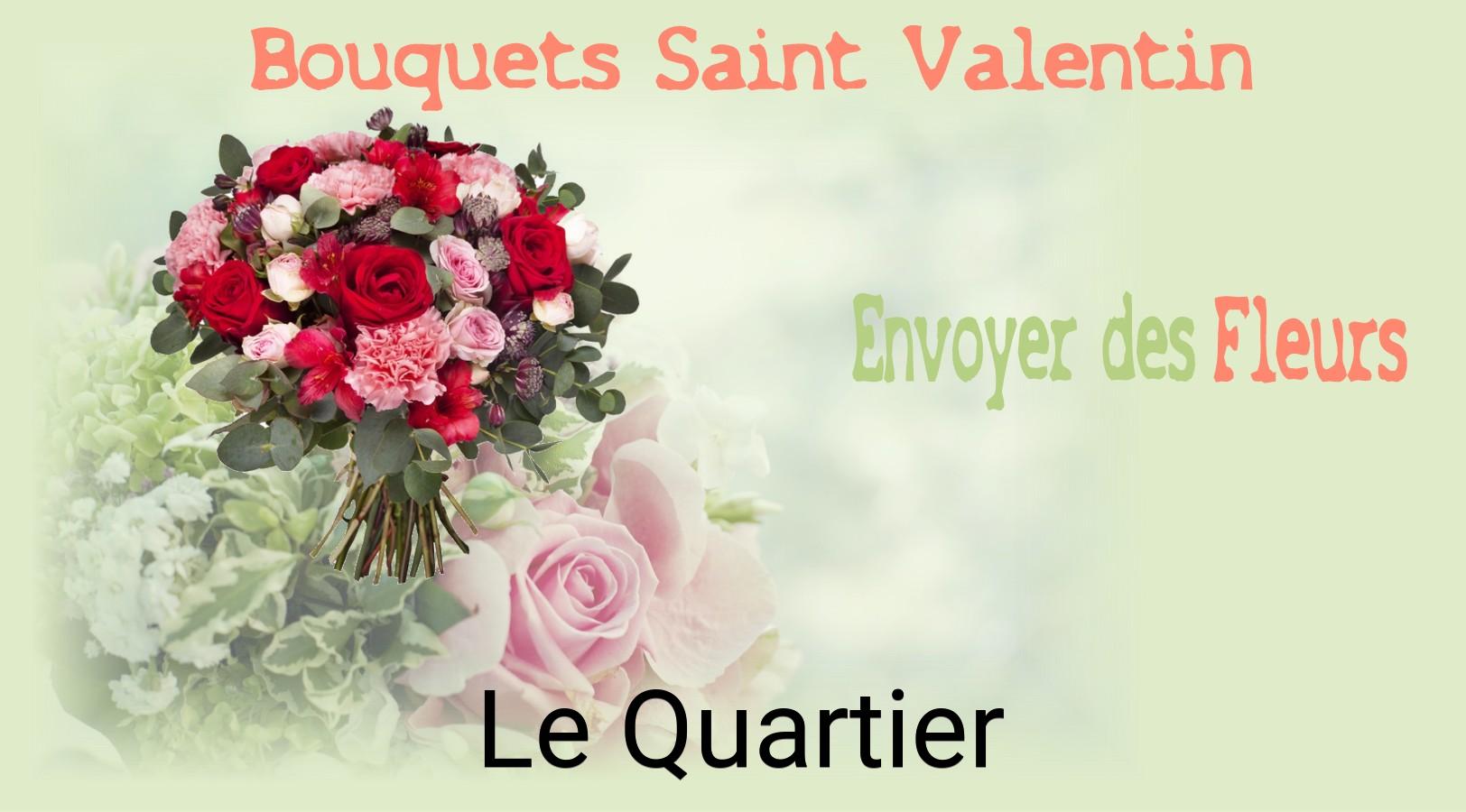 Roses de Saint-Valentin livrées à Le Quartier